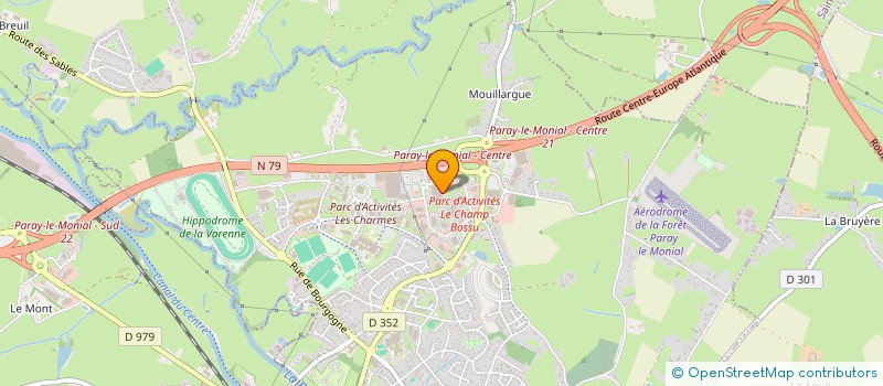 localisation de l'entreprise STEF CALLIER BERNARD ET JEAN PIERRE  PARAY LE MONIAL