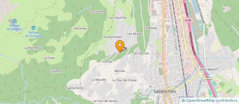 localisation de l'entreprise STEF CART FRERES à SALLANCHES