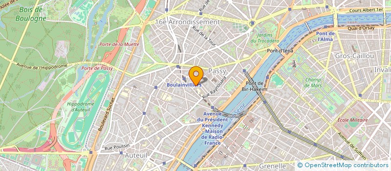 localisation de l'entreprise STEF CBT RADIOLOGIE à PARIS