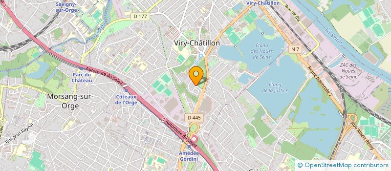 localisation de l'entreprise STEF CHACO à VIRY-CHATILLON