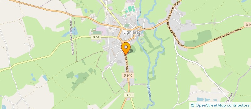 localisation de l'entreprise STEF CHAMPAGNAT ET PERSONNAT  LIGNIERES