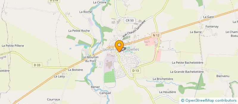 localisation de l'entreprise STEF CHANOURDIE THOMAS à JAVRON-LES-CHAPELLES