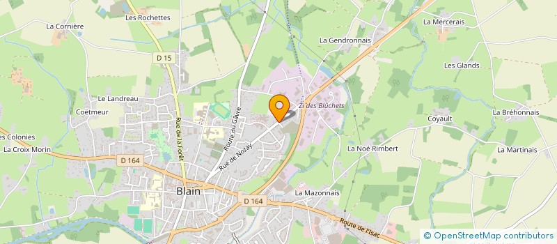 localisation de l'entreprise STEF CHAUVAT L HERMITE à BLAIN