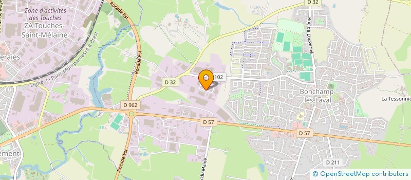 localisation de l'entreprise STEF CHEMIN JEAN-CLAUDE HACQUES NORBERT  BONCHAMP-LES-LAVAL