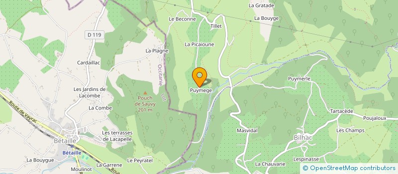 localisation de l'entreprise STEF CHOCAT ERIC ET VALERIE  QUEYSSAC-LES-VIGNES