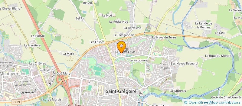 localisation de l'entreprise STEF CORBES MICHEL ET JEAN YVES à SAINT-GREGOIRE