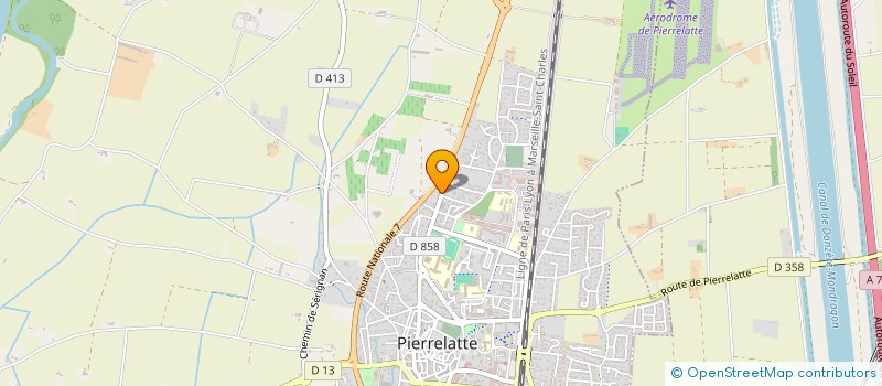 localisation de l'entreprise STEF CORBIERE ET SCHAEFFNER à PIERRELATTE
