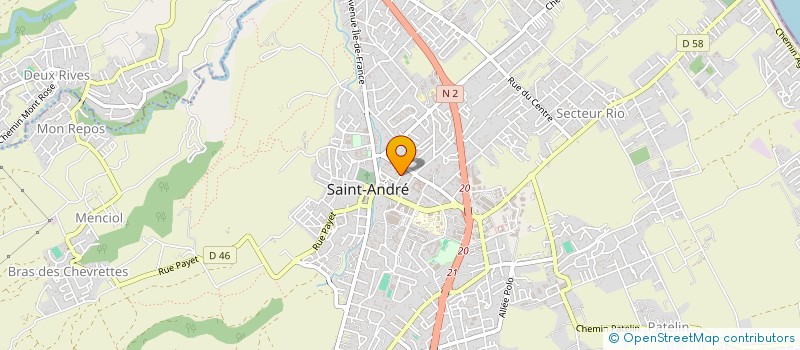 localisation de l'entreprise STEF CORTES PINSON VISIEUX à SAINT-ANDRE