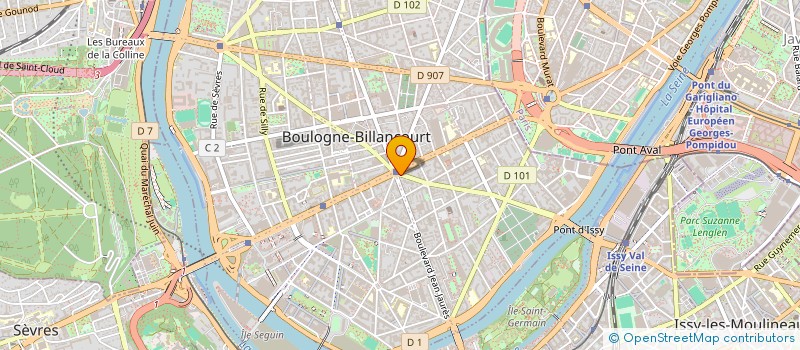 localisation de l'entreprise STEF COURANT DEMANGEON DEREUX à BOULOGNE-BILLANCOURT