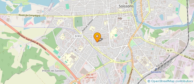 localisation de l'entreprise STEF COURRIER BENGUEDOUAR PERCQ N'DAYE BOUZIDI à SOISSONS