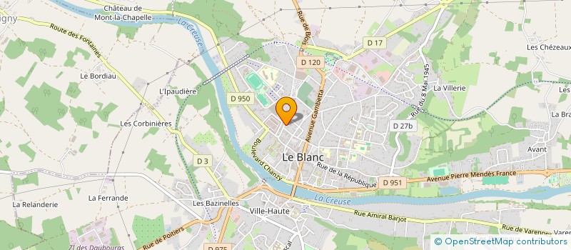 localisation de l'entreprise STEF COUTANT M Y à LE BLANC