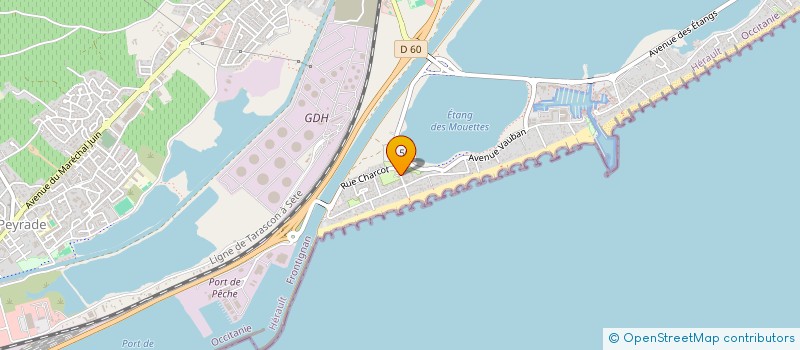 localisation de l'entreprise STEF CRETAINE J-GROS P à FRONTIGNAN