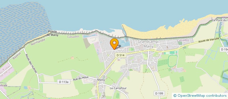 localisation de l'entreprise STEF CRONEL HIRTH  GRANDCAMP-MAISY