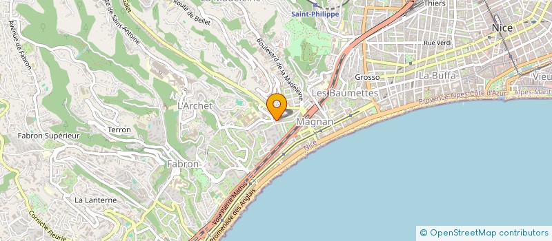 localisation de l'entreprise STEF DALMASSO ET SCHEURER à NICE
