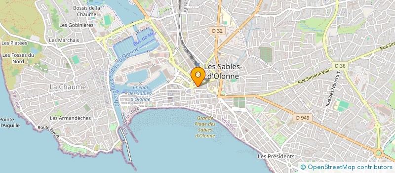 localisation de l'entreprise STEF DANA PHILIP à LES SABLES D'OLONNE