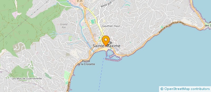 localisation de l'entreprise STEF DANERI CARRO JOUVE - à SAINTE-MAXIME