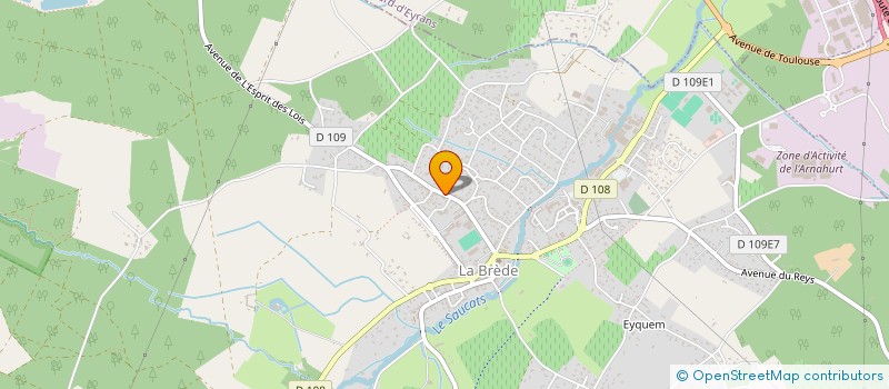 localisation de l'entreprise STEF DANGLADE ET FACCA à LA BREDE