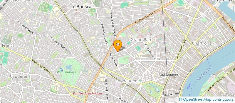 localisation de l'entreprise STEF DART DEPARTEMENT D ANESTHESIE REANIMATION DE LA CLINIQUE TIVOLI à BORDEAUX