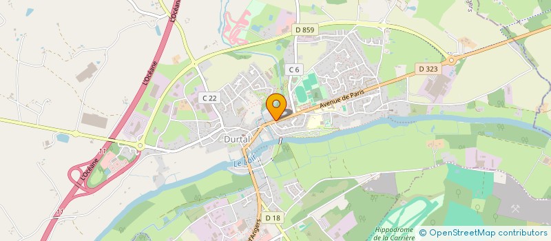 localisation de l'entreprise STEF DARVILLE MAJEWSKI à DURTAL