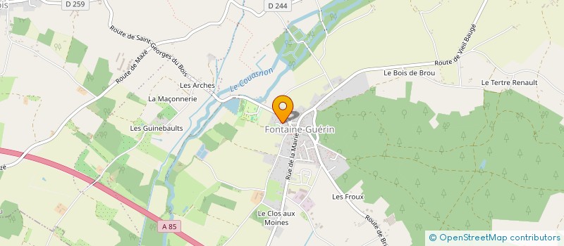 localisation de l'entreprise STEF DAVID FRERES à LES BOIS D'ANJOU