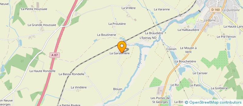 localisation de l'entreprise STEF DE LA GARATINIERE  CHEMILLE-EN-ANJOU