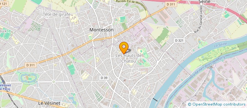 localisation de l'entreprise STEF DELAMBRE V ET POSTOLLEC O à CHATOU