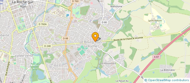 localisation de l'entreprise STEF DERAILLEUL DOMINIQUE QUENAULT  LA ROCHE-SUR-YON
