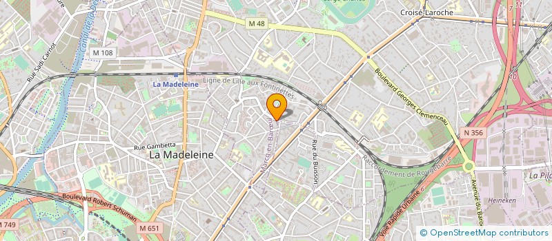 localisation de l'entreprise STEF DESMET ET RAMMAERT à MARCQ-EN-BARŒUL