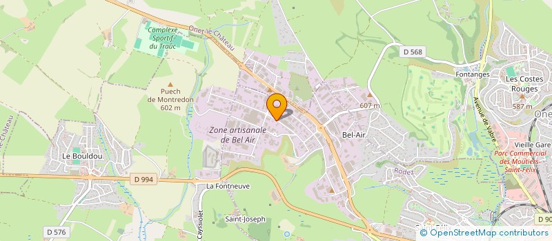 localisation de l'entreprise STEF DOUZIECH PIERRE ELISABETH BAILLEUR  RODEZ