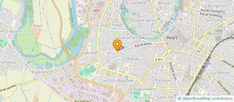 localisation de l'entreprise STEF DUFORESTEL BOUET  NIORT