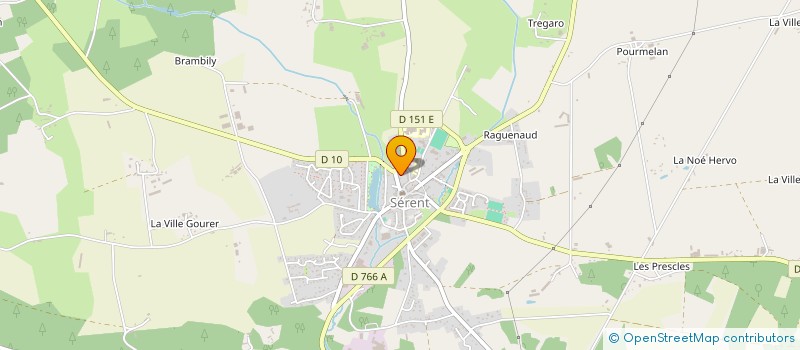 localisation de l'entreprise STEF DUVAL ALCIME ET FRANCIS  SERENT