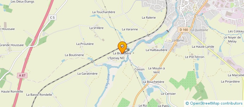 localisation de l'entreprise STEF EARL CHIRON GEORGES LEAU  CHEMILLE-EN-ANJOU