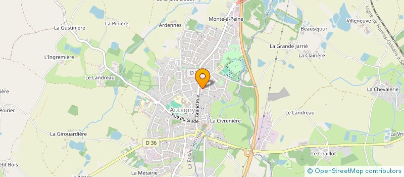 localisation de l'entreprise STEF ENFRIN NOEL ET MARIE-CLAUDE  AUBIGNY-LES CLOUZEAUX