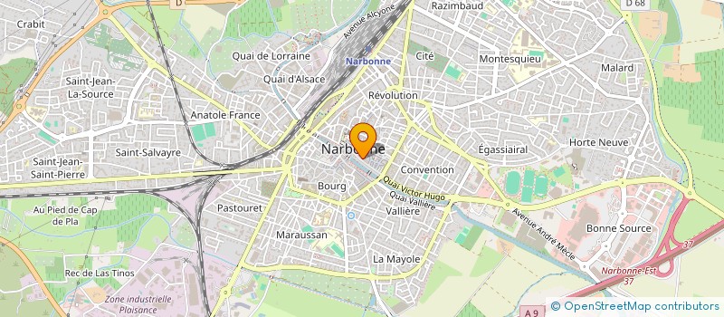 localisation de l'entreprise STEF FABRE FRERES  NARBONNE