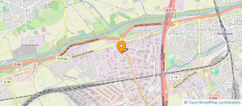 localisation de l'entreprise STEF FABRE FRERES  PERPIGNAN