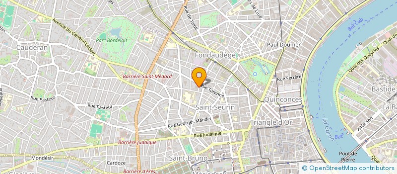 localisation de l'entreprise STEF FAYE ET EYQUEM à BORDEAUX
