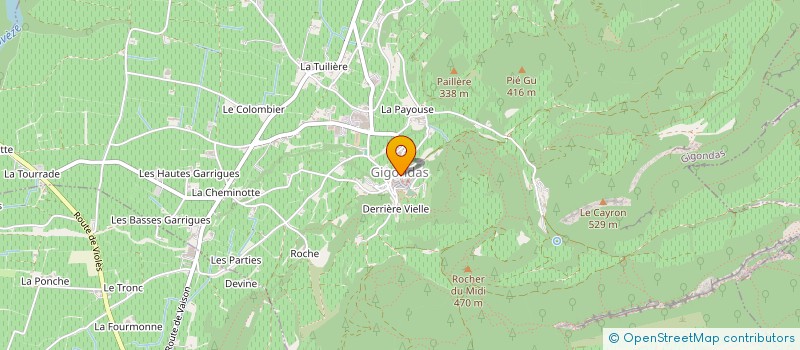 localisation de l'entreprise STEF FEBWAY  GIGONDAS