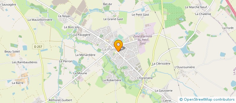 localisation de l'entreprise STEF FRADIN RAYMOND ET JEANNE  LA PLANCHE