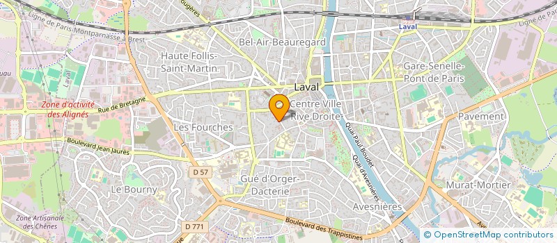 localisation de l'entreprise STEF FRAISSINET-TACHET SDF à LAVAL