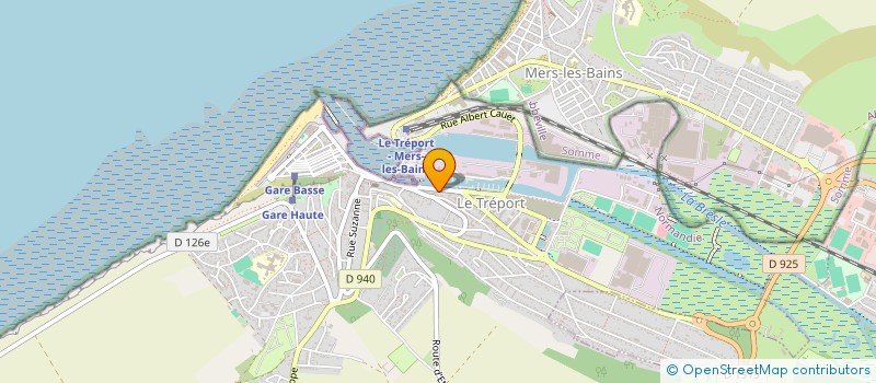 localisation de l'entreprise STEF FRANCOIS GERARD ET GREGORY  LE TREPORT