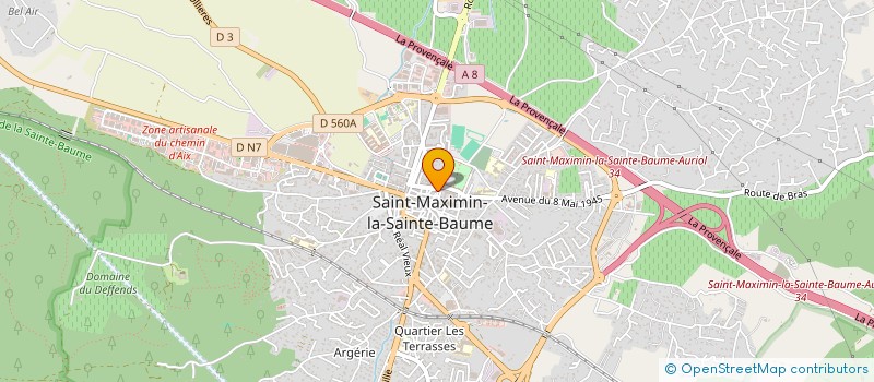 localisation de l'entreprise STEF GAUCH PAUL ET MARCEL à SAINT-MAXIMIN-LA-SAINTE-BAUME