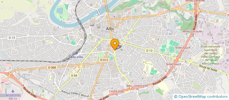 localisation de l'entreprise STEF GILBERT à ALBI