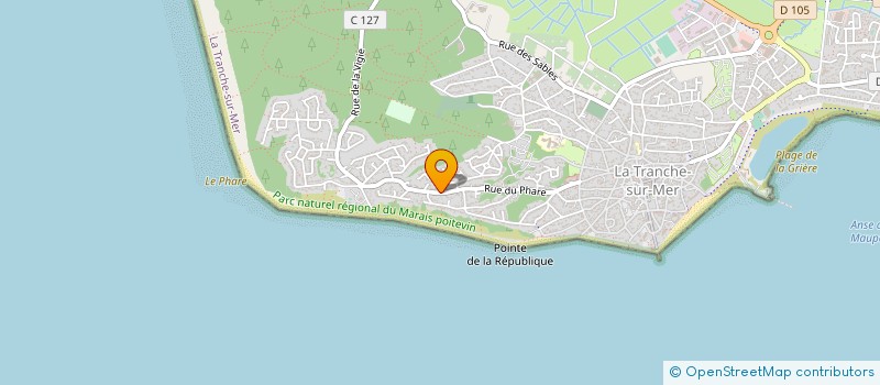 localisation de l'entreprise STEF GODARD MASSON à LA TRANCHE-SUR-MER