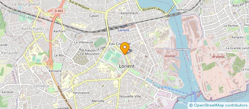 localisation de l'entreprise STEF GUEGAN KERCADORET HASSON RUSSEF... à LORIENT