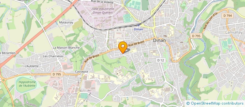 localisation de l'entreprise STEF HAHN GUYOMARD  DINAN