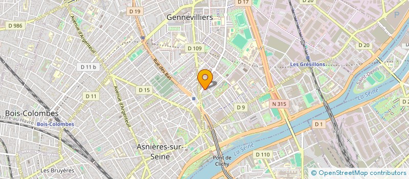 localisation de l'entreprise STEF HASSANI ET SALMI  GENNEVILLIERS