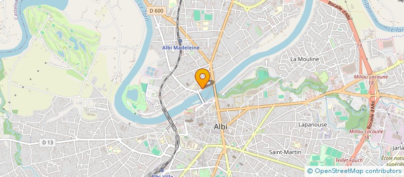 localisation de l'entreprise STEF HERBIERE PLACE à ALBI