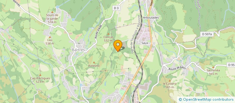 localisation de l'entreprise STEF HERES MARIE ET BERNARD  LOURDES