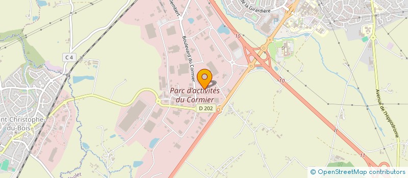 localisation de l'entreprise STEF HERVE-VIGNERON à CHOLET