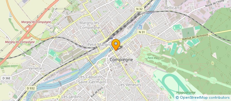 localisation de l'entreprise STEF HOUTE DUJARDIN à COMPIEGNE